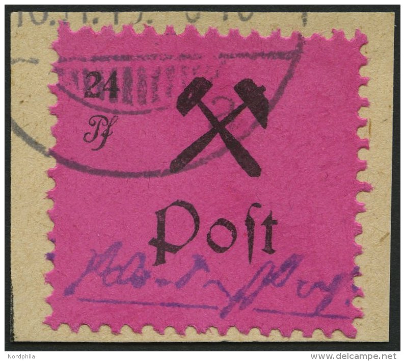 GROSSRÄSCHEN 26IV BrfStk, 1945, 24 Pf. Schwarz Auf Lila, Type IV, Prachtbriefstück, Mi. (200.-) - Postes Privées & Locales