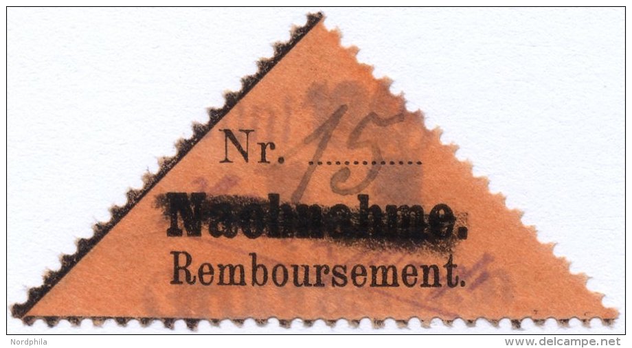 GROSSRÄSCHEN-VORLÄUFER V 2AI O, 1945, 15 Pf. Schwarz Auf Bräunlichrot, Nachnahme In Antiqua, Pracht, Gepr - Postes Privées & Locales