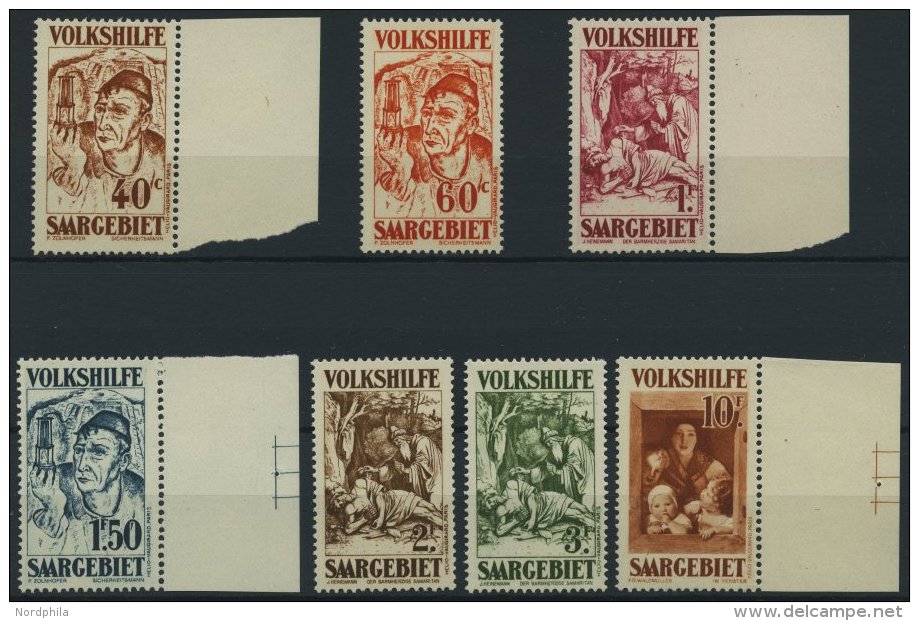 SAARGEBIET 144-50 **, 1931, Volkshilfe, Prachtsatz, Mi. 450.- - Autres & Non Classés