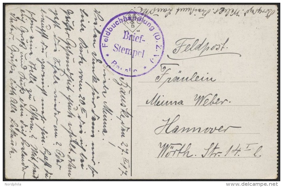 DT. FP IM BALTIKUM 1914/18 Feldpoststation Nr. 211, 27.2.17, (Ohne Feldpoststempel), Auf Farbiger Ansichtskarte (Russen - Lettonie