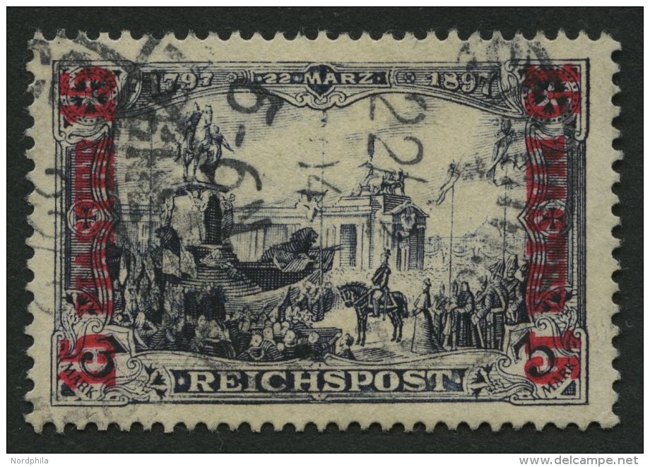 DP TÜRKEI 22I/II O, 1900, 15 PIA. Auf 3 M., Type II, Pracht, Mi. 200.- - Turquie (bureaux)