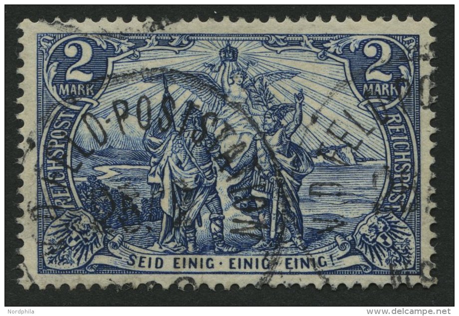 DP CHINA P Vk/I O, Petschili: 1900, 2 M. Reichspost, Type I, Stempel FELD-POSTSTATION, Pracht, Signiert, Mi. 850.- - Chine (bureaux)