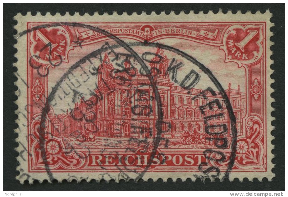 DP CHINA P Vi O, Petschili: 1900, 1 M. Reichspost, Feldpost-Stempel Des Ostasiatischen Expeditions Corps B, Pracht, Sign - Chine (bureaux)