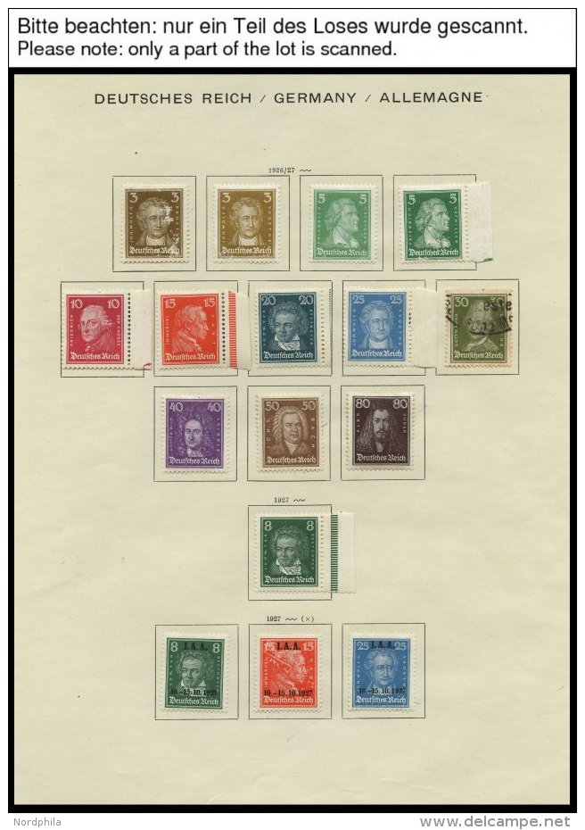 SAMMLUNGEN O,* , 1923-1945, Sammlungsteil Dt. Reich Mit Vielen Guten Sätzen Und Blocks, Gestempelt Oder Ungebraucht - Used Stamps