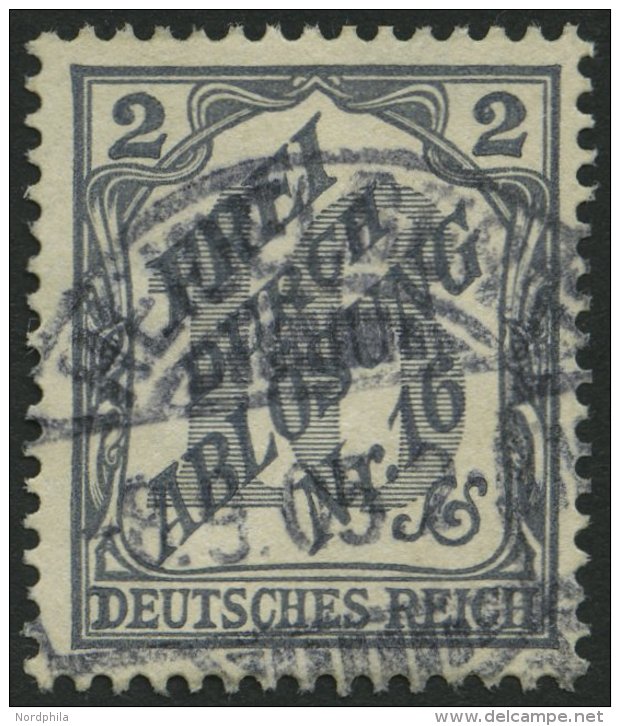 DIENSTMARKEN D 9 O, 1905, 2 Pf. Baden, Pracht, Mi. 100.- - Service