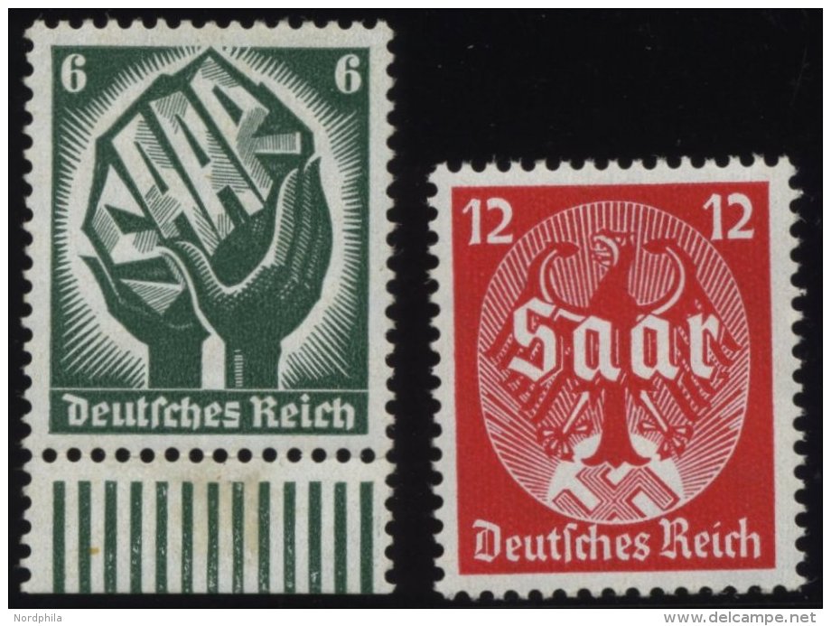 Dt. Reich 544/5 **, 1934, Saarabstimmung, Pracht, Mi. 90.- - Oblitérés