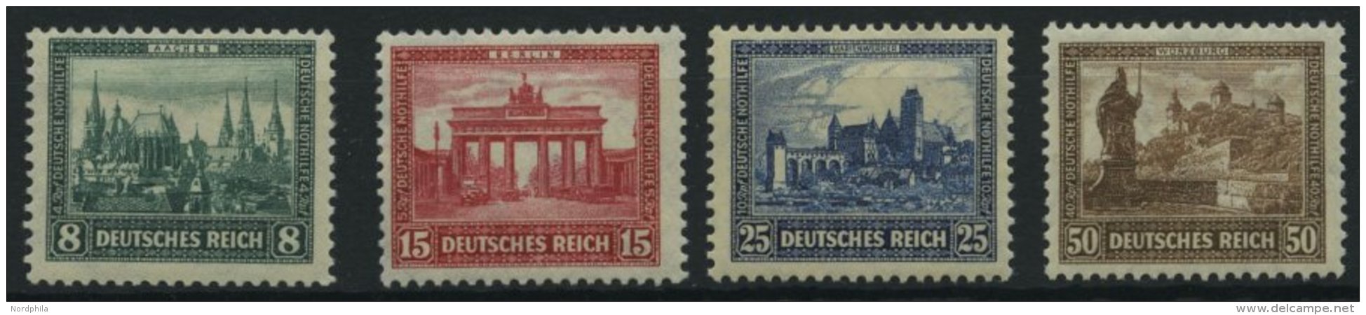 Dt. Reich 450-53 **, 1930, Nothilfe, Prachtsatz, Mi. 140.- - Used Stamps