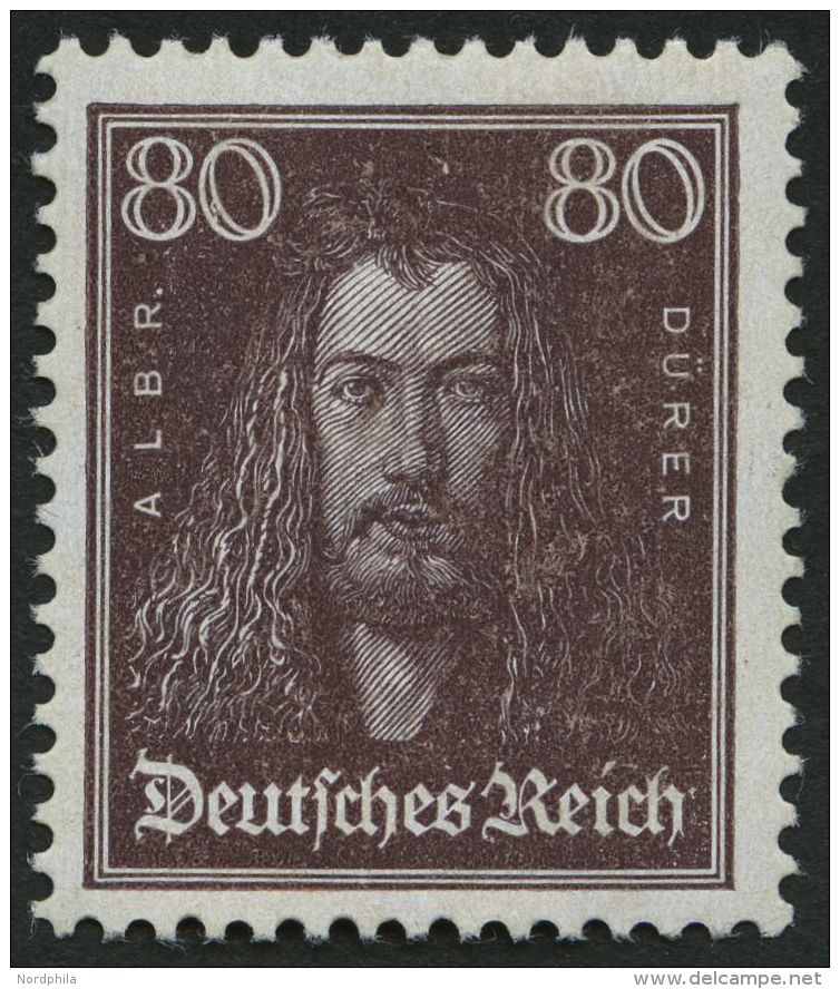 Dt. Reich 397 **, 1926, 80 Pf. Dürer, Pracht, Mi. 500.- - Oblitérés