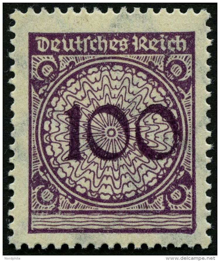 Dt. Reich 343 **, 1923, 100 Pf. Violettpurpur, Pracht, Mi. 70.- - Oblitérés