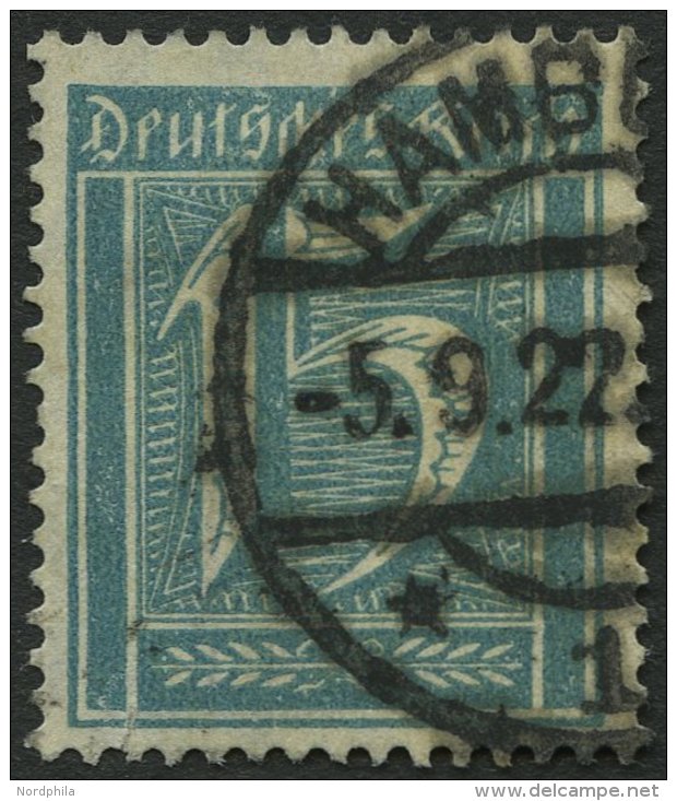 Dt. Reich 179 O, 1933, 15 Pf. Grünblau, Wz. 2, Unten Kleiner Riß Sonst Pracht, Gepr. Kowallik, Mi. 280.- - Oblitérés