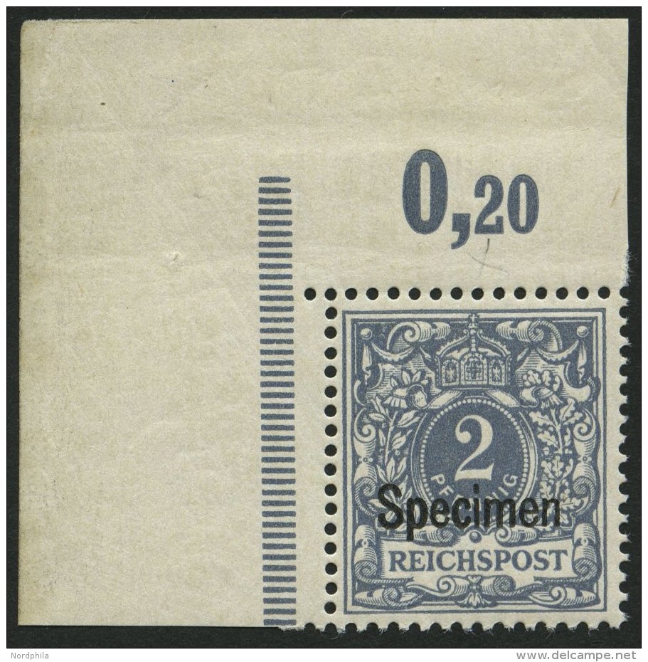 OST-SACHSEN 52SP **, 1945, 10 Pf. Grau, Aufdruck Specimen, Linke Obere Bogenecke, Pracht, Fotoattest Jäschke Eines - Autres & Non Classés