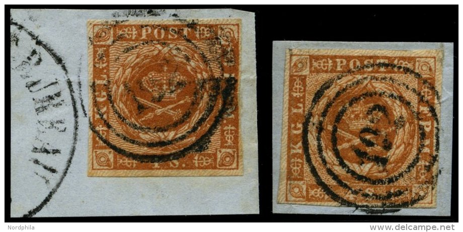 SCHLESWIG-HOLSTEIN DK 4,7 BrfStk, 192 (SCHLESW. BAHNPOST-SPEDITIONSBUREAU) Auf 4 S. Punktierter Und Linierter Grund, 2 P - Schleswig-Holstein