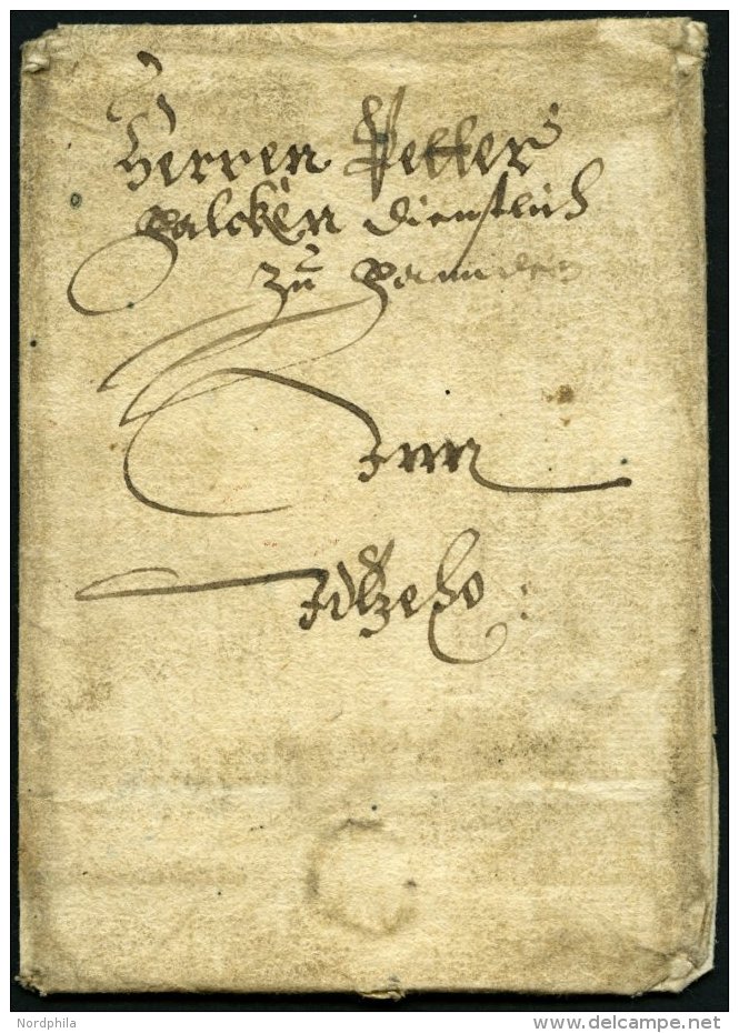 SCHLESWIG-HOLSTEIN - ALTBRIEFE Ca. 1643, Gut Erhaltene Kleine Briefhülle Aus Der Zeit Des 30jährigen Krieges N - Schleswig-Holstein