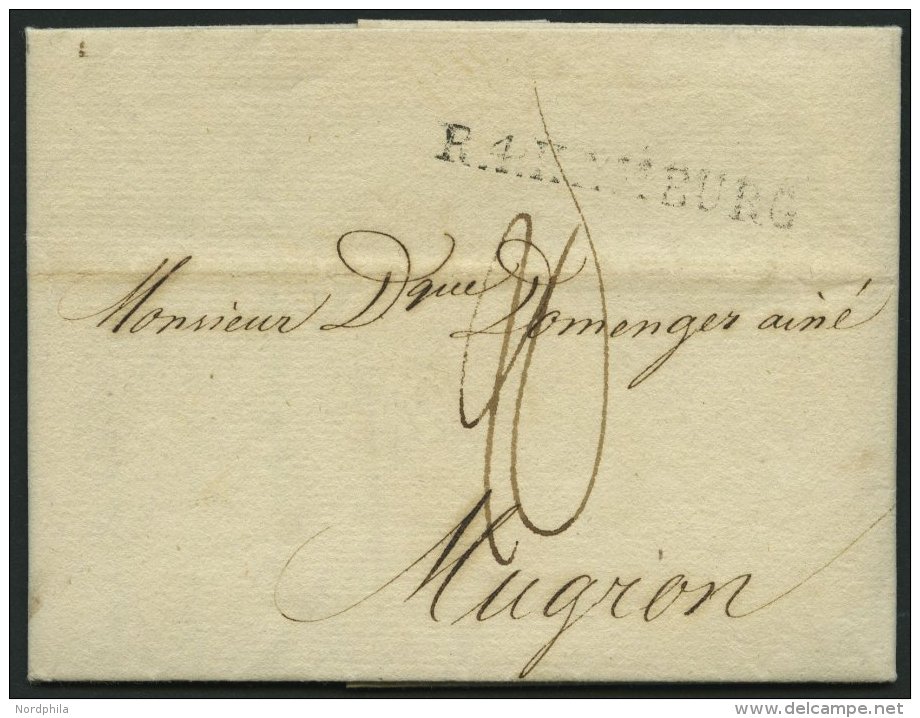 HAMBURG VORPHILA 1803, R.4. HAMBURG, L1 Auf Brief Nach Mugrion, Pracht - Autres & Non Classés