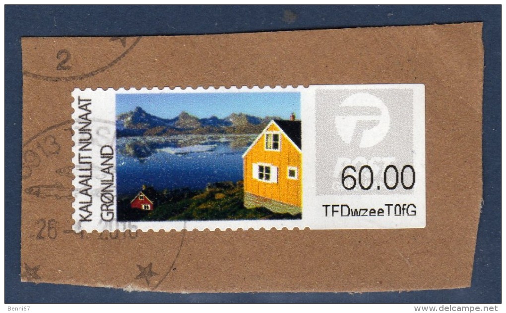 GROENLAND Greenland 2014 Distributeur Forte Valeur Faciale Obl - Timbres De Distributeurs