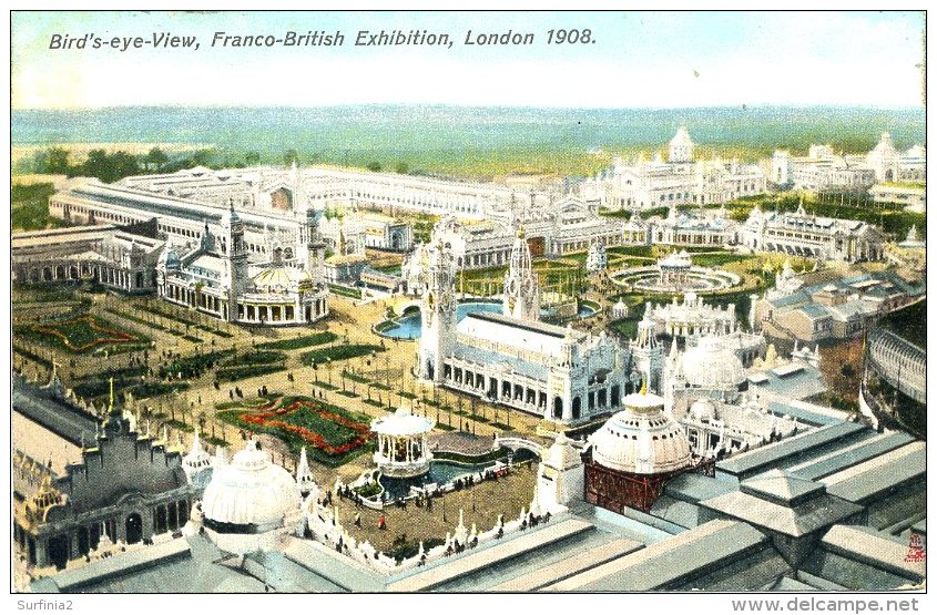 EXHIBITION - 1908 FRANCO BRITISH - BIRDS EYE VIEW - TUCKS 3524 Ex38 - Exhibitions