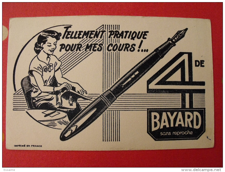 Buvard Stylo-plume Bayard. Vers 1950 - Cartoleria