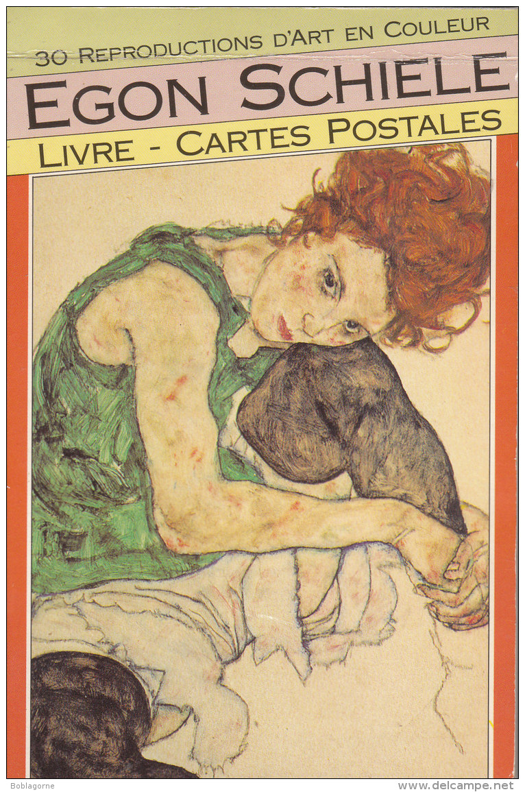 Egon Schiele (1890-1918) Livre - Cartes Postales (booking International) - Paintings