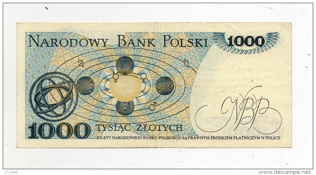 Polonia - 1982 - Banconota Da 1000 Slotych - Usata -  (FDC287) - Poland