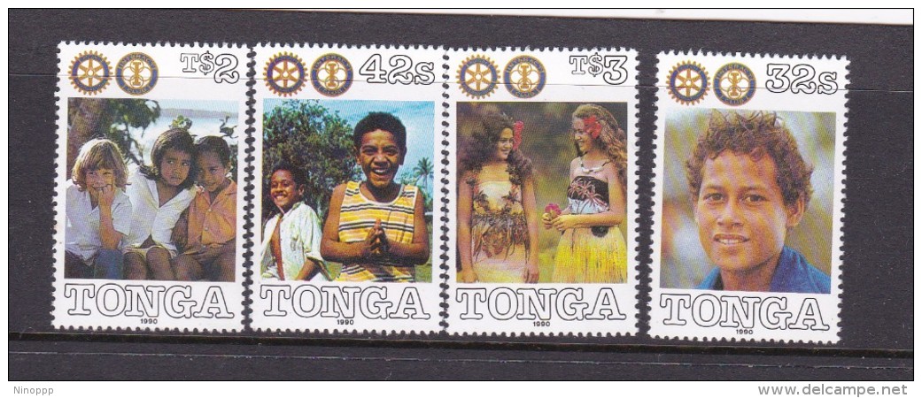 Tonga SG 1113-1116 1990 Christmas Rotary Set MNH - Tonga (1970-...)