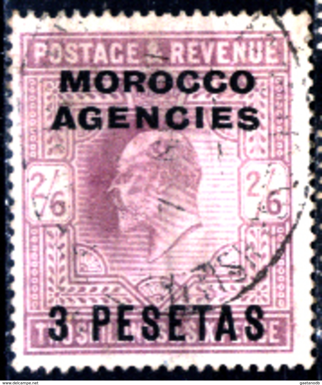 Marocco-(Uff.Brit.)-005 - 1907-10: Yvert & Tellier N. 31 (o) Used - Privo Di Difetti Occulti. - Morocco Agencies / Tangier (...-1958)