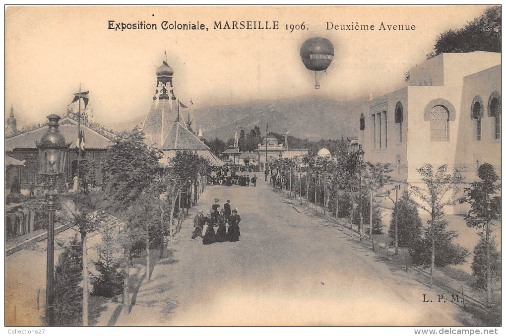 13-MARSEILLE- EXPOSITION COLONIAL 1906, DEUXIEME AVENUE - Koloniale Tentoonstelling 1906-1922