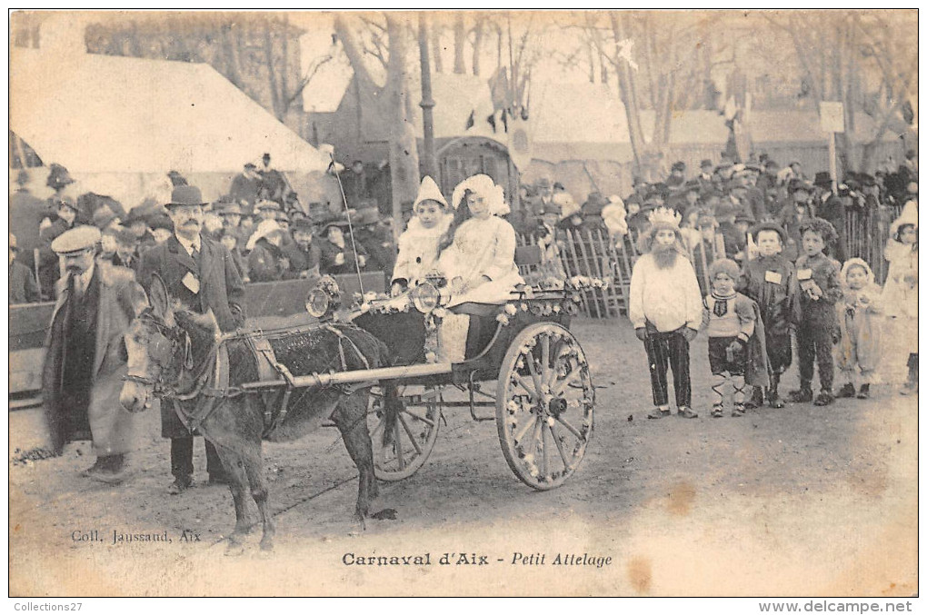 13-AIX EN PROVENCE- CARNAVAL , PETIT ATTELAGE - Aix En Provence