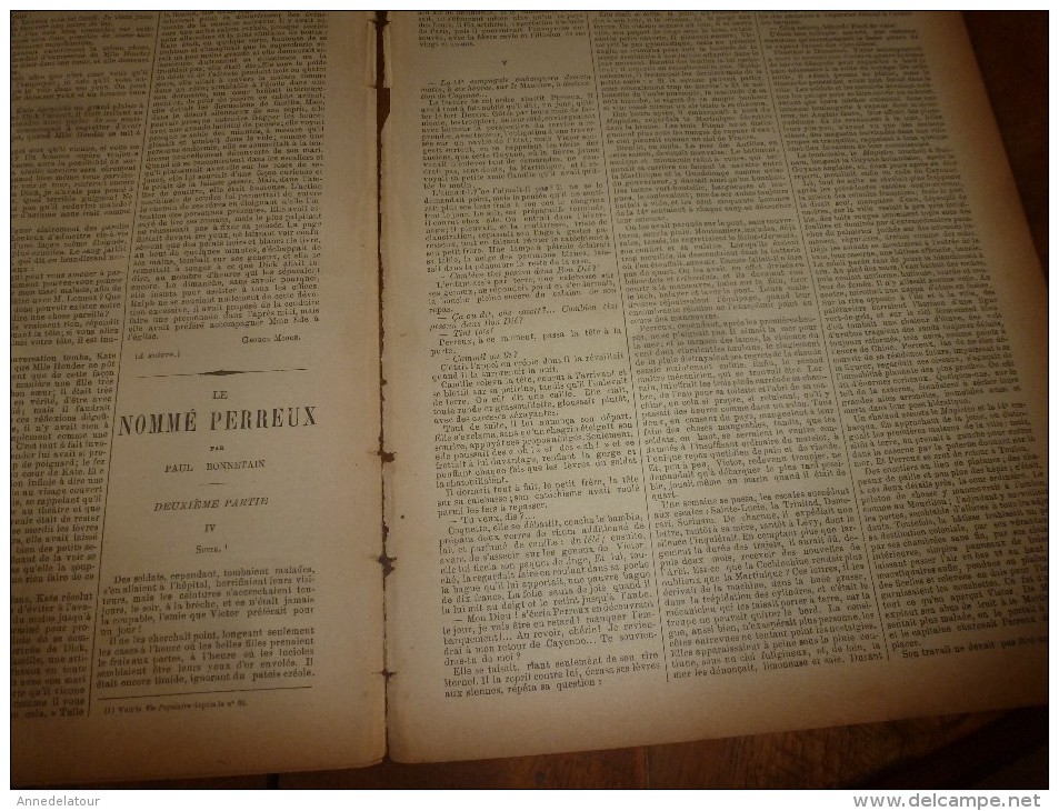 1889 LVP  :Portrait de FRANCISQUE SARCEY ; Le VIN Samien (Théodore de Banville);La 14e Cie sur le MAGICIEN pour Cayenne