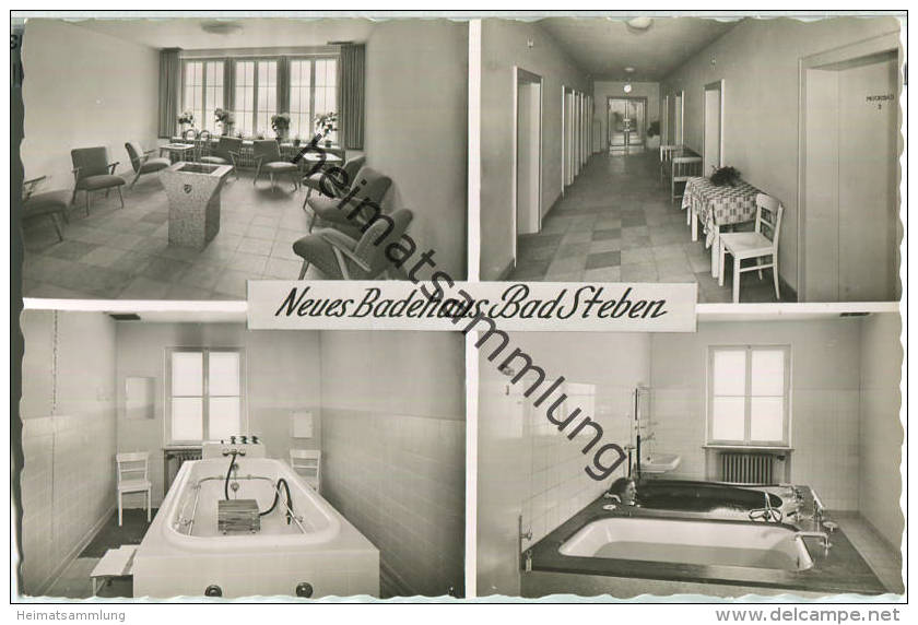 Bad Steben - Neues Badehaus - Foto-Ansichtskarte - Verlag Maria Hetz Bad Steben - Bad Steben