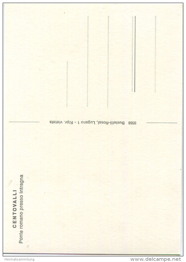 Centovalli - Ponte Romano Presso Intragna - AK Grossformat - Intragna