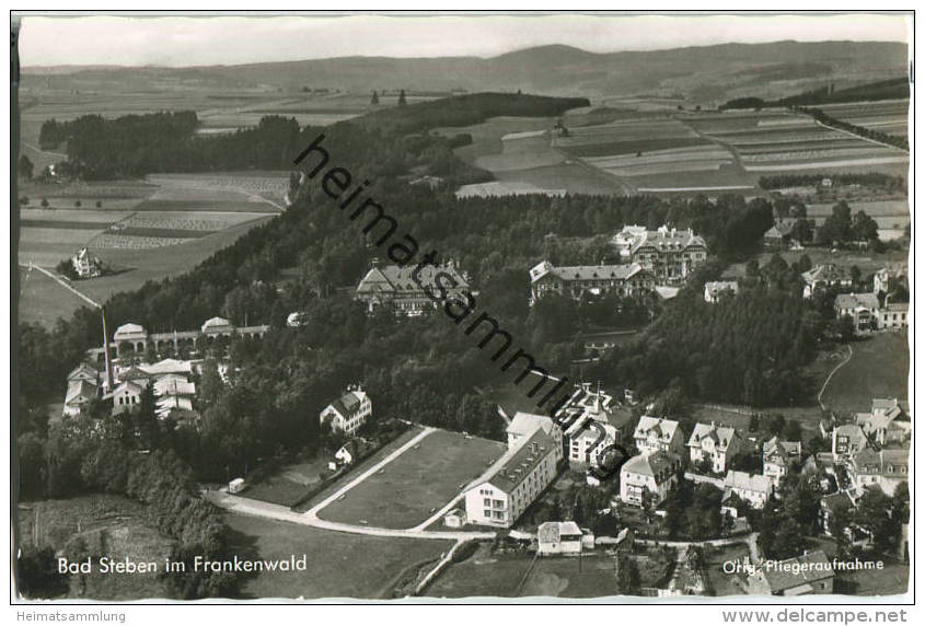 Bad Steben - Fliegeraufnahme - Foto-Ansichtskarte - Verlag Foto-Drechsel Bad Steben - Bad Steben