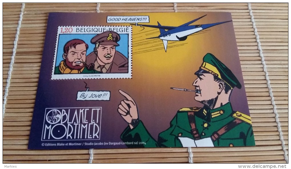 Blake Et Mortimer Timbre Dans Encart Papier - Philabédés (fumetti)