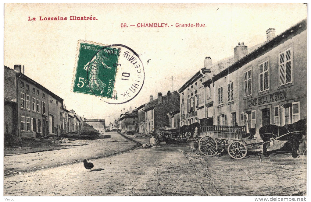 Carte Postale Ancienne De CHAMBLEY - Chambley Bussieres