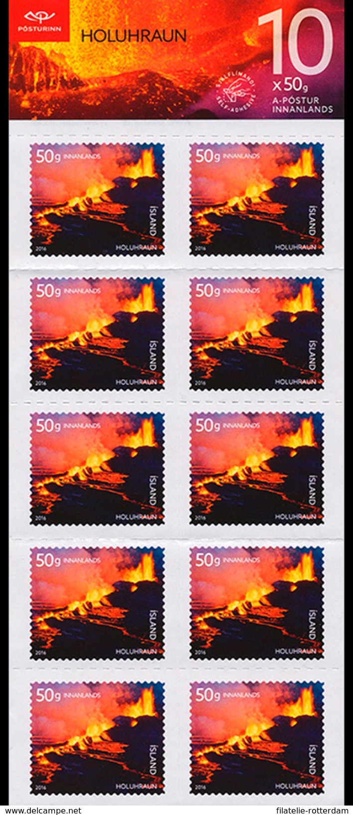 IJsland / Iceland - Postfris / MNH - Sheet Vulkaanuitbarsting 2016 - Nuevos