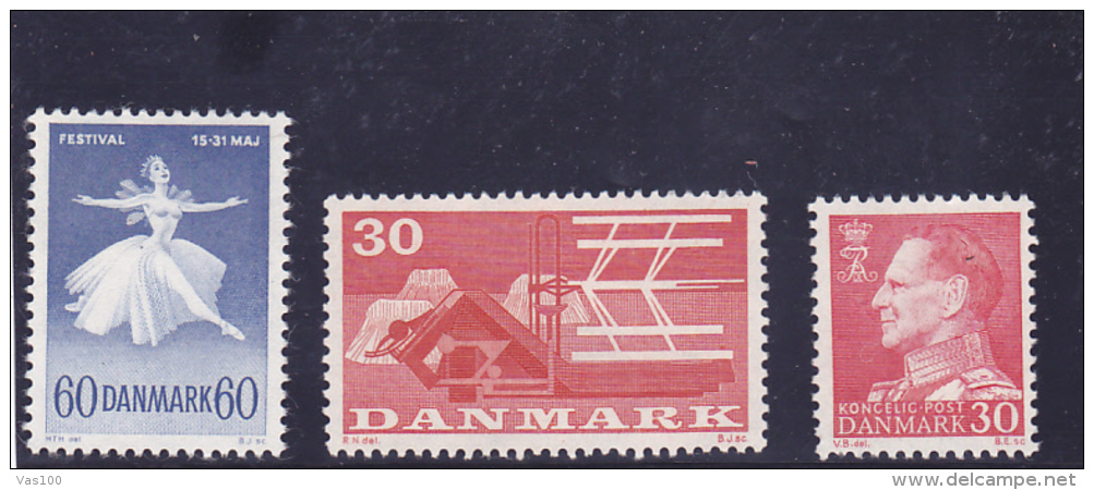 #152     3X STAMPS,  MNH**  DENMARK. - Neufs