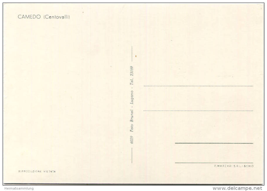 Camedo - Centovalli - AK Grossformat - Centovalli