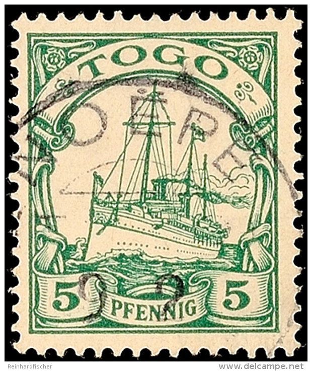 NOEPE (TOGO), Klar Auf 5 Pfg Kaiseryacht Ohne Wasserzeichen, Katalog: 8 ONOEPE (TOGO), Clear On 5 Pfg Imperial... - Togo