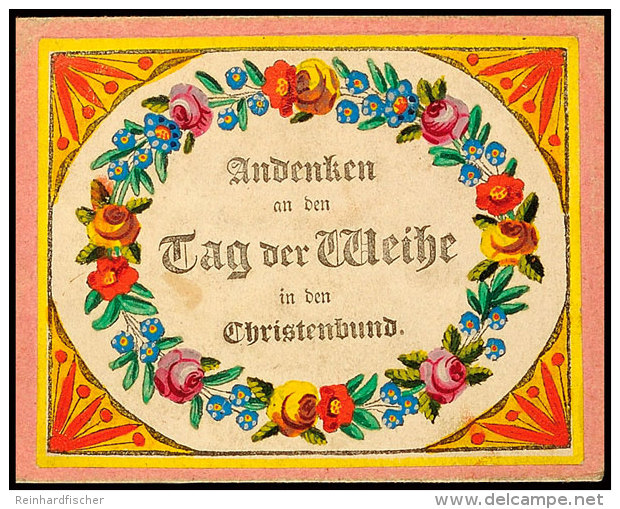 "Plauen 1829", Dekoratives Taufbrief-Kuvert Mit Inhalt (kein Postalischer Beleg)  BFPlauen 1829, Decorative... - Saxe