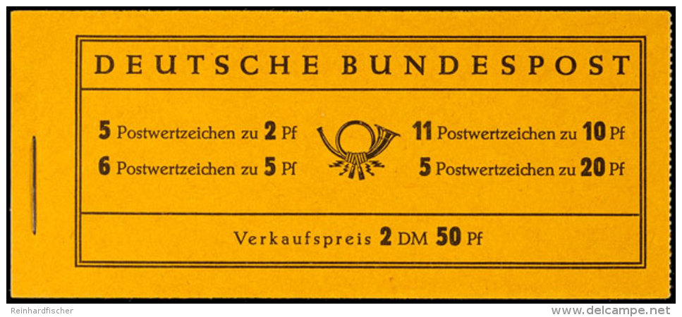 Markenheftchen "Heuss 1955",  Type E, Tadellos Postfrisch, Mi. 300.-, Katalog: MH2e **Stamp Booklet "Heuss... - Otros & Sin Clasificación