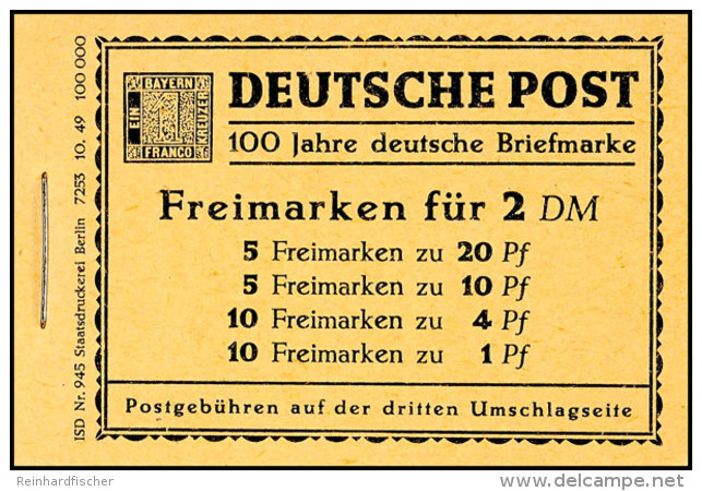 Berliner Bauten 1949, Markenheftchen 1, Tadellos Postfrisch, Mi. 700.-, Katalog: MH1 **Berlin Buildings 1949,... - Autres & Non Classés