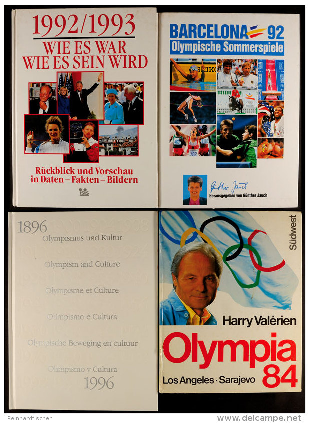 OLYMPIADE, Konvolut Von 4 Bänden, Dabei "Olympismus Und Kultur 1896-1996" (viersprachig), Neuwertig, Olympia... - Otros & Sin Clasificación