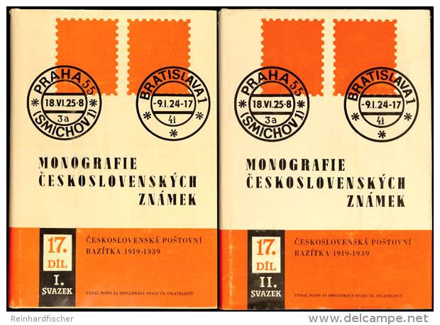 CSSR 1988 :  Monografie Ceskosl. ZNAMEK, Stempel Von  1919 - 1939, Zwei Handbücher Mit über 1.100 Seiten,... - Autres & Non Classés