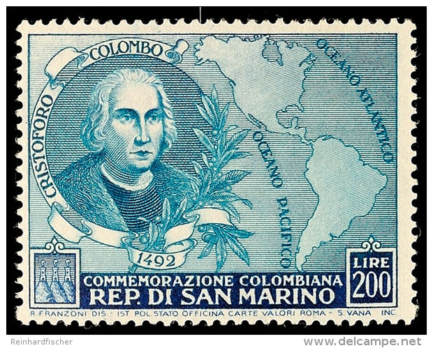 200 L. Columbus, Tadellos Postfrisch, Mi. 90.-, Katalog: 475 **200 L. Columbus, In Perfect Condition Mint Never... - Autres & Non Classés