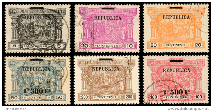 "Republica"-Aufruckserie, Sauber Gestempelter Prachtsatz, Mi. 190,-, Katalog: 190/95 ORepublica-Aufruckserie,... - Autres & Non Classés
