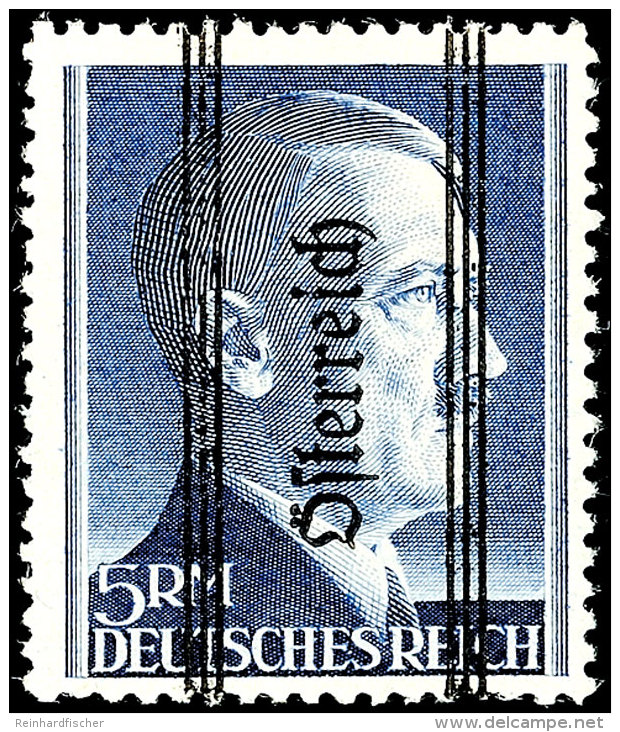 5 Reichsmark Hitler In Type IIA, Tadellos Postfrisch, Gepr. Zenker BPP, Mi. 400.-, Katalog: 696IIA **5... - Autres & Non Classés