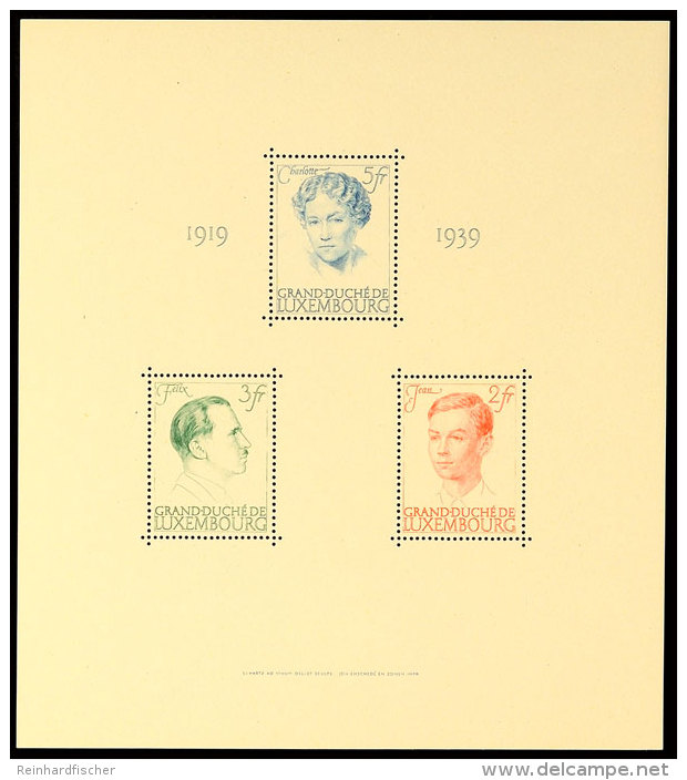 Blockausgabe "Regierungsjubiläum 1939", Tadellos Postfrisch, Mi. 130.-, Katalog: Bl.3 **Souvenir Sheet... - Autres & Non Classés