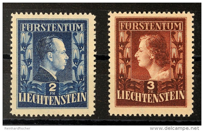 Fürstenpaar, A-Zähnung, Postfrisch, Mi. 200,-, Katalog: 304/05A **Prince And Princess, A-perforation,... - Otros & Sin Clasificación