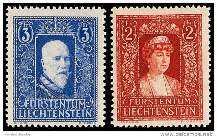 2 Fr. Und 3 Fr. Fürstenpaar Tadellos Postfrisch, Mi. 300.-, Katalog: 140/41 **2 Fr. And 3 Fr. Prince And... - Otros & Sin Clasificación