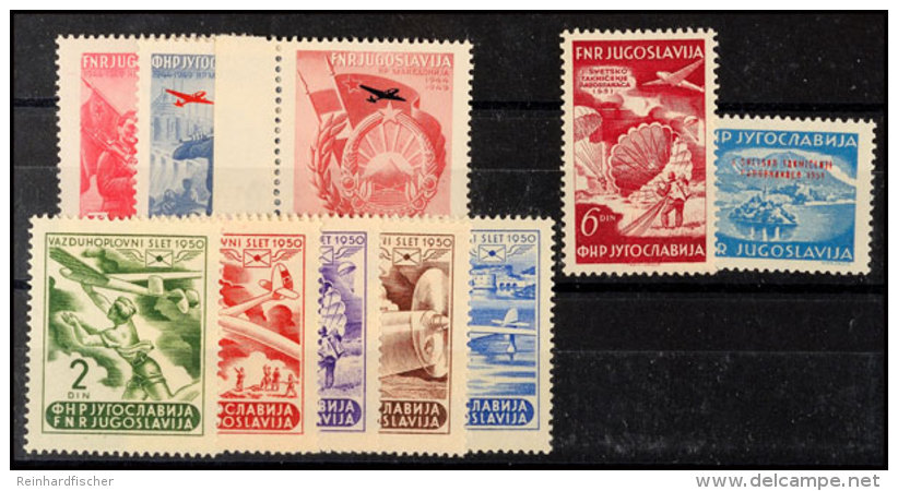 1949 - 1951, Drei Gute Flugpostserien In Tadellos Postfrischer Erhaltung, Mi.-Nr. 575/77, 611/15 Und 666/67, Mi.... - Autres & Non Classés