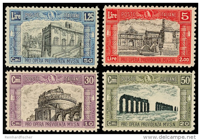 Nationalmiliz 1928, Kompletter Postfrischer Kabinettsatz, Sehr Gut Zentriert, Mi. 150,-, Katalog: 275/78... - Non Classés